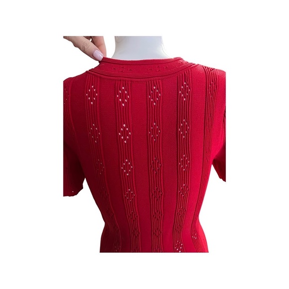 SANDRO RED DRESS SZ 6 - Picture 3 of 6
